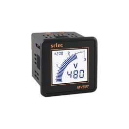 MV507-LCD Voltmeter, 1Ø, 48x48mm